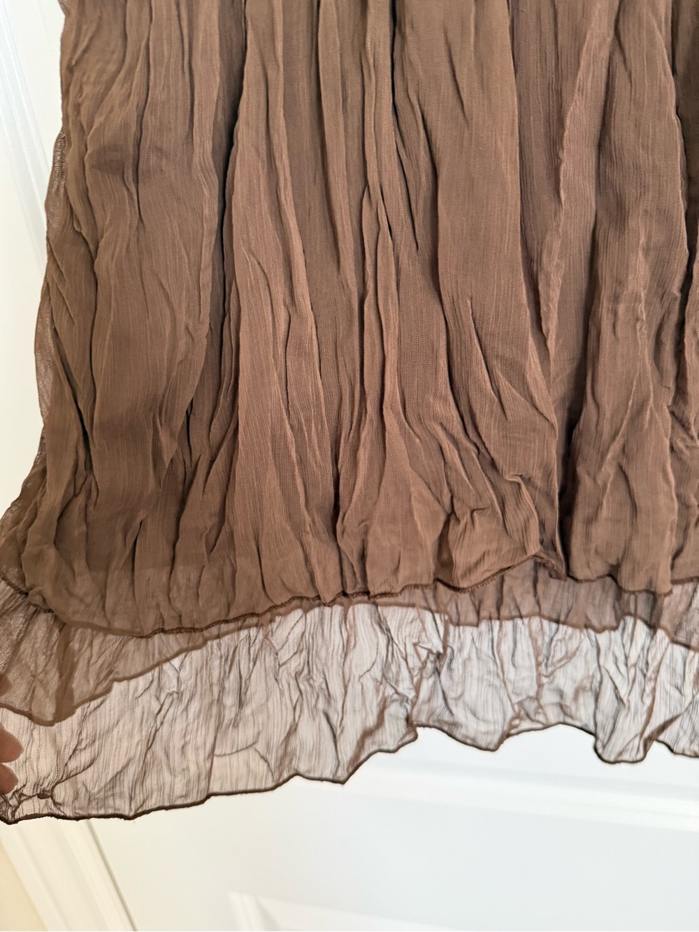 Y2K Brown Floral Appliqué Halter Tank Top - Picture 3 of 4